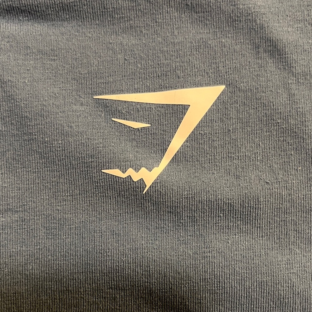 Gymshark Men's Slate Blue 95% Cotton Short Sleeve Tee - Picture 3 of 7